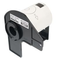 Compatible Brother DK22212 Black on White Labels 62mmx15.24m