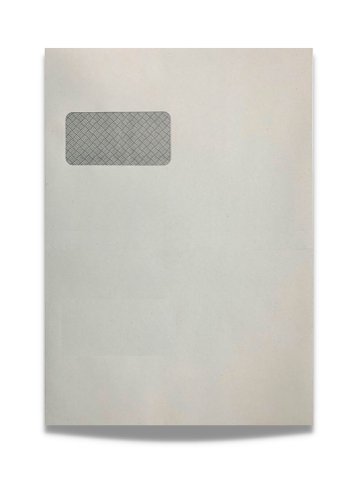Trimfold Envelopes C4 324x229mm White 110gsm Recycled Window Self Seal Pocket Envelopes 250 Pack
