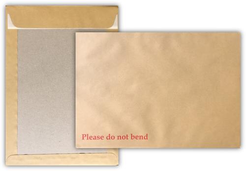 Trimfold Envelopes C4 324x229mm Manilla 120gsm Board Back Pocket Peel & Seal Envelopes 125 Pack