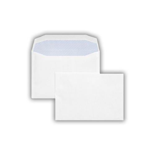 156x220mm Merlin White 80gsm Opaqued Gummed Wallet Envelopes 500 Pack