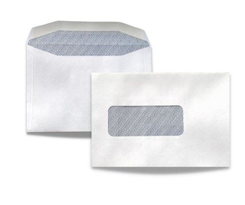 Trimfold Envelopes 114x171mm White 90gsm Window Gummed Wallet Envelopes 500 Pack