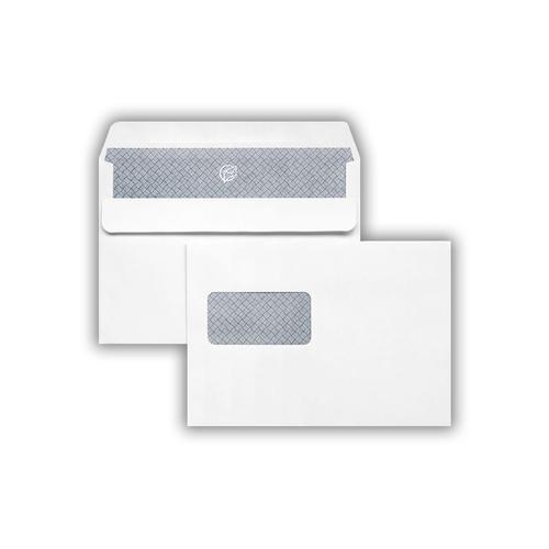 C5 162x229mm Autofast White 90gsm Window Opaqued Gummed Wallet 500 Pack