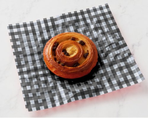 Greaseproof Paper Printed Black Gingham Sheets 250x200x45mm Pack 1000