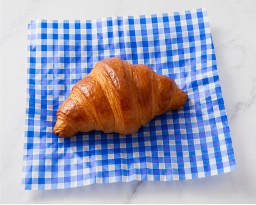 Greaseproof Paper Printed Blue Gingham Sheets 250x200x45mm Pack 1000