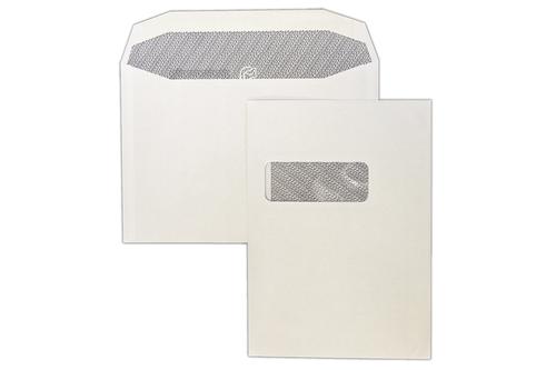 Trimfold Envelopes Autofast C5 162x229mm White 90gsm Window Opaqued Gummed Wallet Envelopes 500 Pack