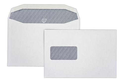 C5X 162x240mm Autofast White 90gsm Window Opaqued Gummed Wallet Envelopes 500 Pack