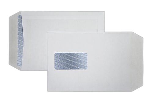 Trimfold Envelopes Glenkover 229x162mm White 100gsm Window Self Seal Pocket Envelopes 500 Pack