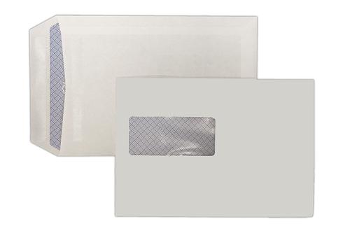 C5 229x162mm Kestrel White 100gsm Window Opaqued Self Seal Pocket 500 Pack