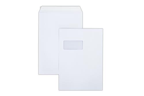 C4 324x229mm 120gsm White Window Pocket Peel & Seal Envelopes 250 Pack