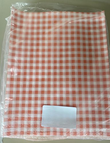 Greaseproof Paper Printed Red Gingham Large Sheets 500x380x45mm Pack 500