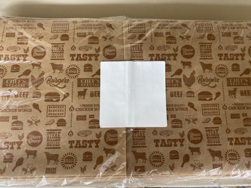 Brown Steakhouse Printed 2-Open Sided Burger Bag 175x162x55mm Pack 1000