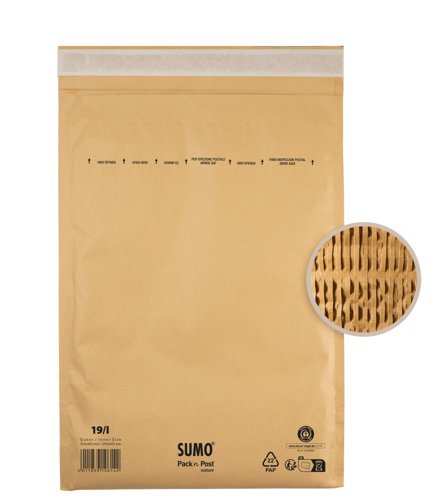 165x215mm Peel & Seal Kraft Brown SUMO Paper Padded Mailer