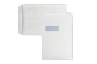 Envelopes C4 white window self seal 100g