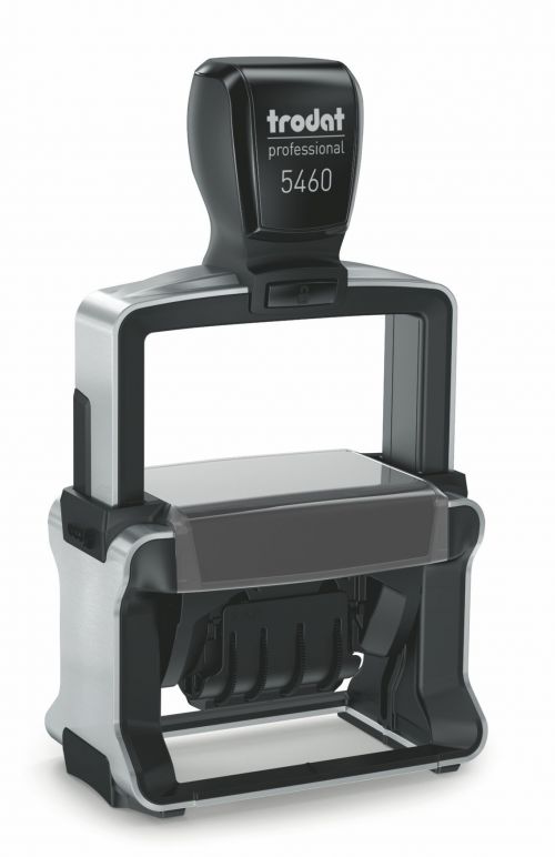 Trodat new Professional 5460 Self-inking stamp with date size of 4mm and impression size 55 x 32mm