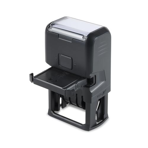 Trodat Printy 4750 Self Inking Custom Text And Date Stamp. Imprint Area 39 x 23 mm - 4 lines maximum – 2 above and 2 below date
