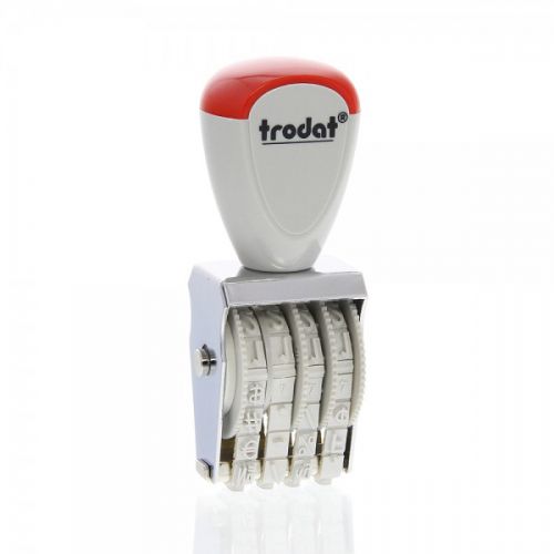 Trodat Classic Line 1534 Numberer - This stamp features 4 adjustable bands each with a character size of 3mm perfect for use at a large event. 54798