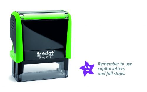 Trodat Teachers Stamp -Remember to use capital letters and full stops