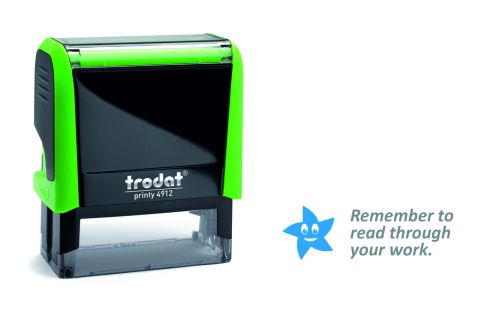 Trodat Teachers Stamp -Remember to read through your work