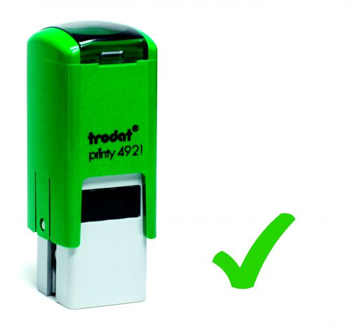 Trodat Teachers Stamp - Tick - Green