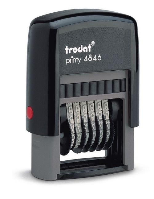 Trodat Printy 4846 Self Inking 4mm Numberer Stamp 6 Bands