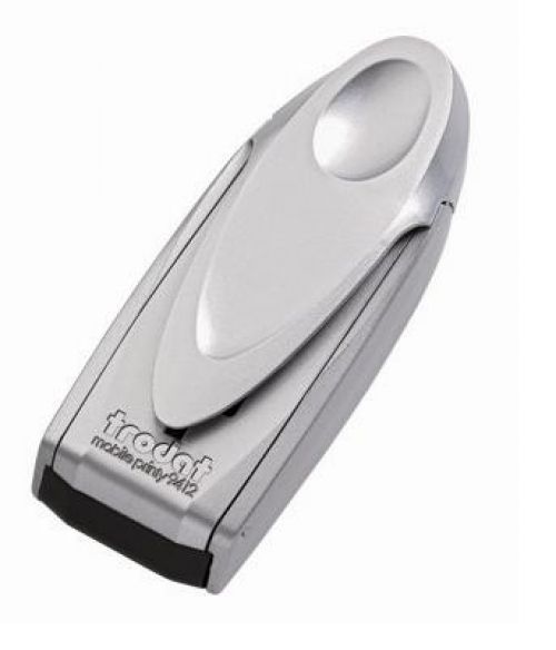 Trodat Mobile Printy 9412 Self Inking Custom Stamp 47x18mm Silver Casing