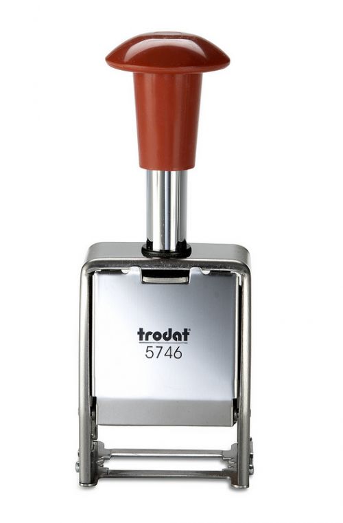 Trodat Self Inking Metal Automatic Numberer Stamp - 4.5mm Character Imprint