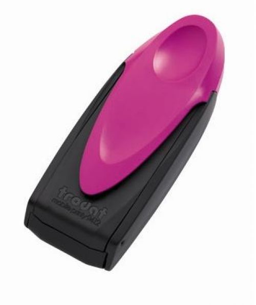 Trodat Mobile Printy 9412 Self Inking Custom Stamp 47x18mm Pink Casing