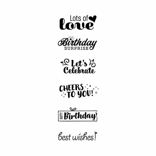 Trodat Birthday Stamp Set - Personalised Stamping for Heartfelt Birthday Gifts & Crafts
