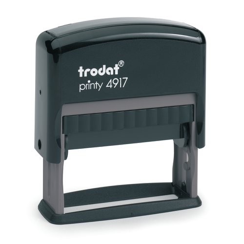 Trodat Printy 4917 Self Inking Custom Stamp. Imprint Area 50 x 10 mm - 3 lines maximum