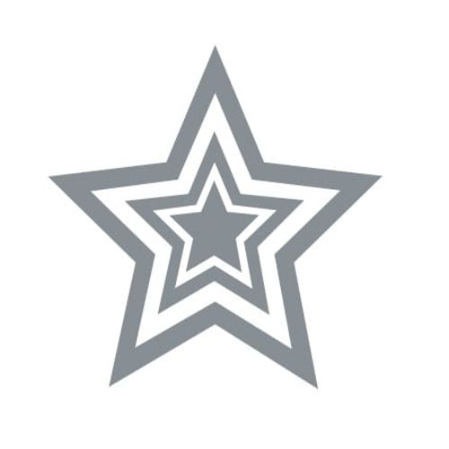 Trodat Teachers Stamp - Silver triple star