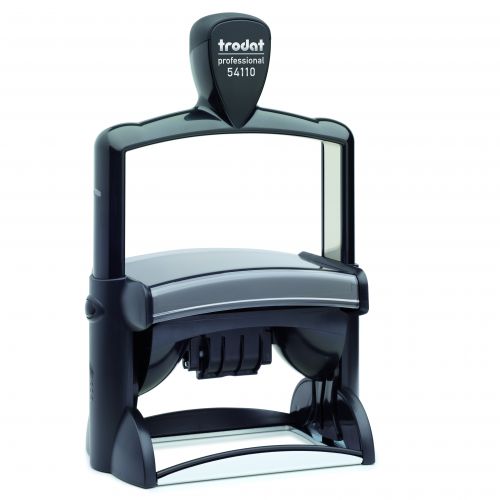 Trodat Professional 54110 Self Inking Custom Text & Date Stamp 85x55mm