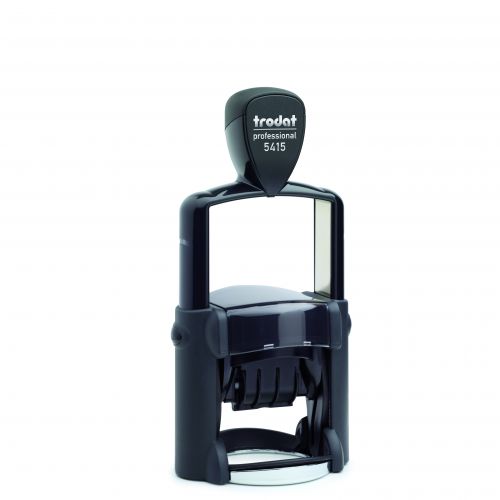 Trodat Professional Dater 5415 Self Inking Custom Stamp Size 44mm dia Red/Blue