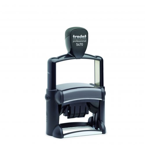 Trodat Professional Dater 5470 Self Inking Custom Stamp Size 59x39mm Red/Blue