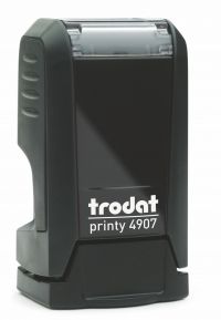 Trodat Printy 4907 Self Inking Custom Stamp. Imprint Area 11 x 5 mm - 1 line maximum