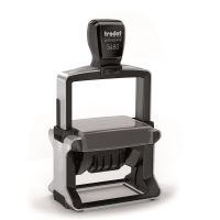 Trodat Professional 5480 Dater Self Inking Custom Stamp. Imprint Area 65 x 44 mm - 8 lines maximum - 4 above and 4 below the date