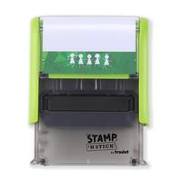 Trodat's Stamp 'N Stick - Typo DIY Rubber Stamp - Create Your Own Custom Textile Stamp