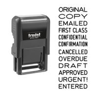 Trodat EcoPrinty 4822 Multi Word Stamp Code - Black Ink