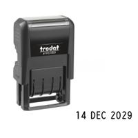 Trodat Printy 4820 Self Inking Date Stamp 4mm Characters - Black Ink