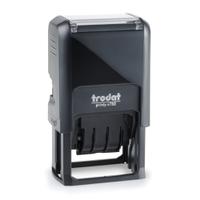 Trodat Printy 4750 Self Inking Custom Text And Date Stamp. Imprint Area 39 x 23 mm - 4 lines maximum – 2 above and 2 below date