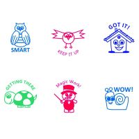 Trodat Classmates Teachers Stamps Set - Box B - This box features 6 key classroom phrases, perfect for motivating and rewarding pupils good work.