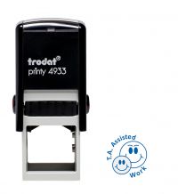 Trodat Teachers Stamp - TA Assisted Work - Blue