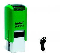 Trodat Teachers Stamp - Footprint - Black