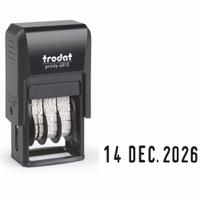 Trodat Printy 4810 Self Inking Budget Mini Date Stamp Black Ink - 70169