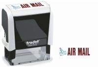 Trodat Office Printy Word Stamp AIR MAIL Red/Blue Code 77244
