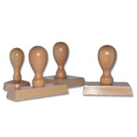 Trodat Wooden Stamp 30mm Round With Die - Separate Ink Pad Required