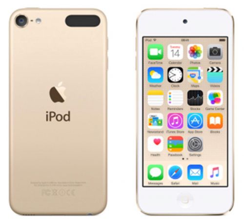 Apple iPod Touch (4.0 inch Multi-touch) Retina Display A8-Chip 32GB WLAN Bluetooth Camera iOS8 (Gold)