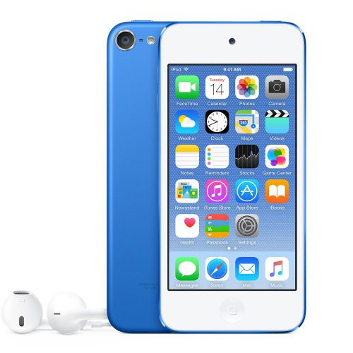 Apple iPod Touch (4.0 inch Multi-touch) Retina Display A8-Chip 128GB WLAN Bluetooth Camera iOS10 (Blue)