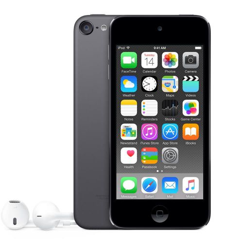 Apple iPod Touch (4.0 inch Multi-touch) Retina Display A8-Chip 128GB WLAN Bluetooth Camera iOS10 (Space Grey)