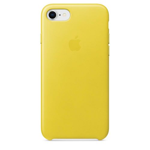 Apple Leather Case (Spring Yellow) for iPhone 7/8