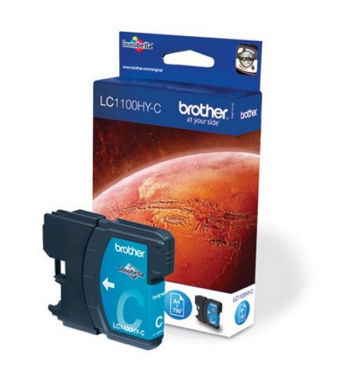 Brother LC1100HY-C Cyan (High Yield 750 Pages) Ink Cartridge